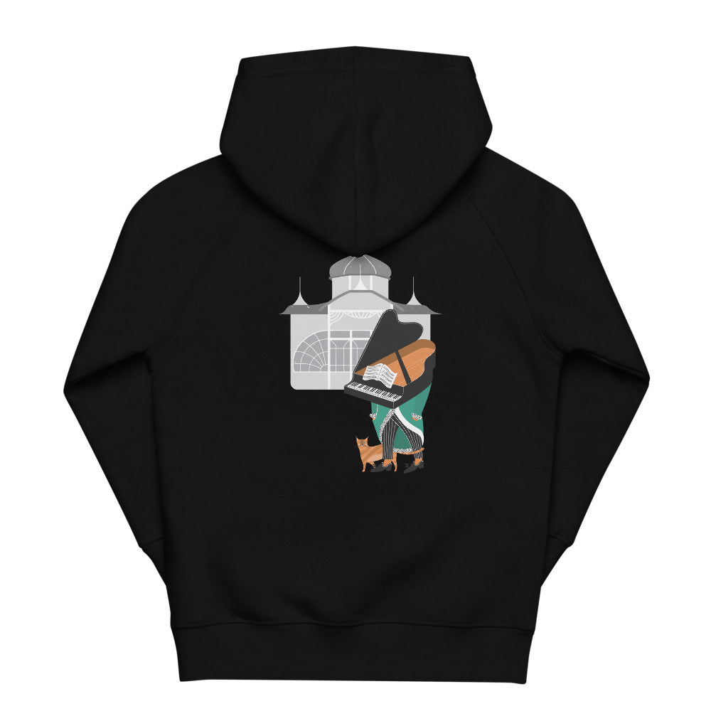 Children's sweater with a hood PIANOS