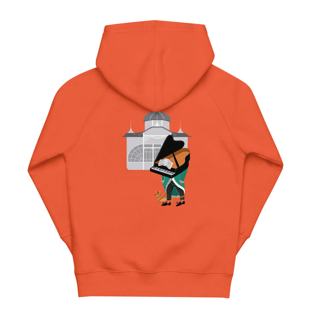 Children's sweater with a hood PIANOS