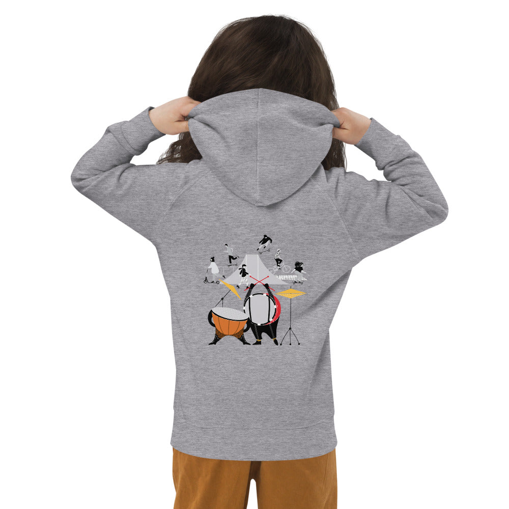 Children's sweater with a hood PERCUSSION INSTRUMENTS